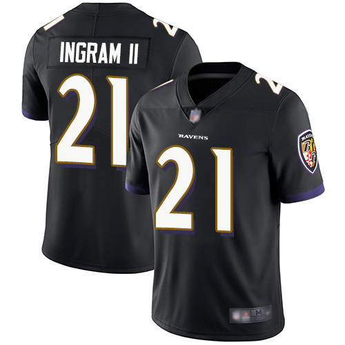 Baltimore Ravens Limited Black Men Mark Ingram II Alternate Jersey NFL Football 21 Vapor Untouchable